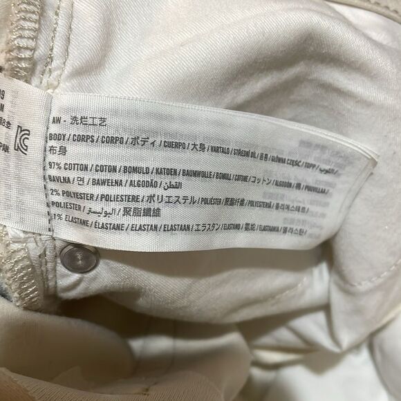 Abercrombie & Fitch LONG Curve Love Slim Straight Faux Leather Denim Jeans 29/8L - Picture 4 of 13